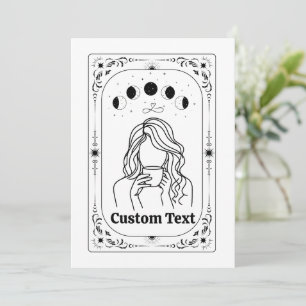 Custom Tarot Feminist Magical Mystical Zodiac BFF Invitation