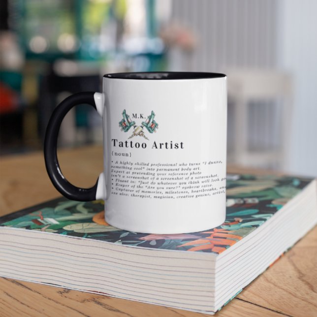 Custom Tattoo Artist Definition Personalized Mug (Creator Uploaded)