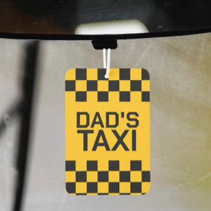 Custom Taxi Personalised Name Car Air Freshener