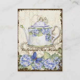 Custom Tea Coffee Shoppe Elegant Business Cards