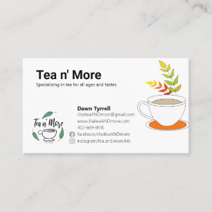 Custom Tea Company Business Card