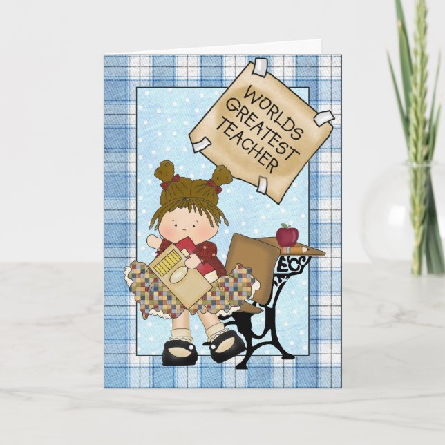 Custom Teacher Appreciation Greeting Card (Front)