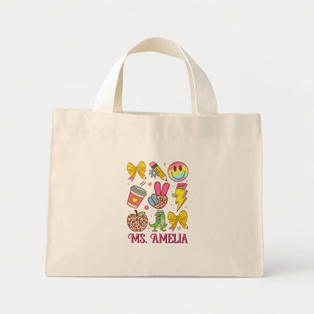 Custom Teacher Bag, Custom Back to School Bag (Front)
