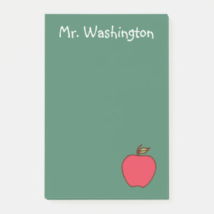 Custom Teacher Chalkboard Post It Notes Gift