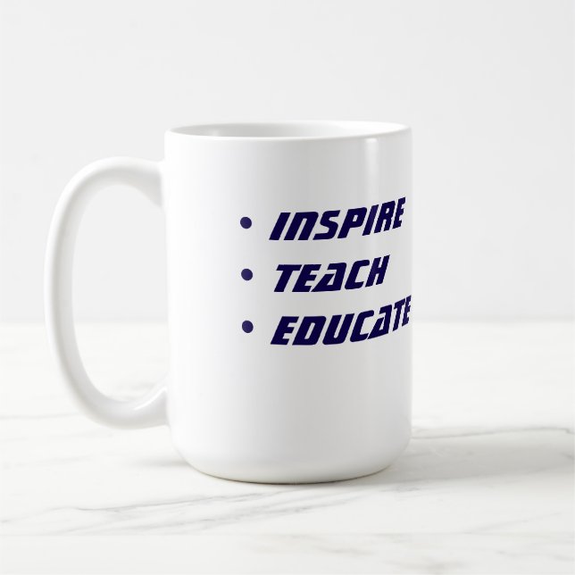 Custom Teacher Gift Mug  (Left)