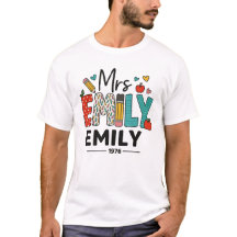 Custom Teacher Name Design – Colourful “Mrs. Emily