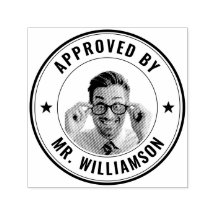 Custom Teacher Name Funny Face Approval Grading