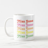 Custom Teacher Name School Personalised Mug
