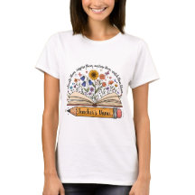Custom Teacher Name Shirt | Floral Teacher Gift