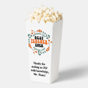 Custom Teacher Popcorn Box Favour