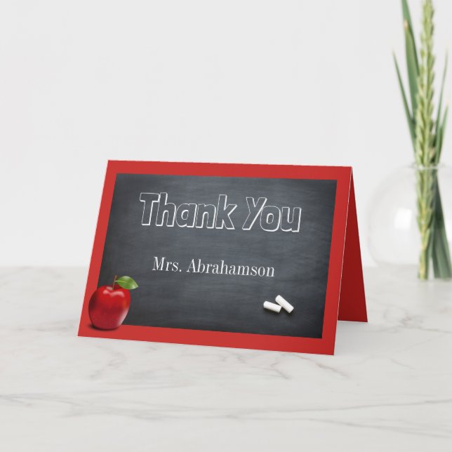 Custom Teacher Thank You (Front)