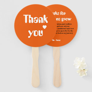 Custom Teacher Thank You Fan