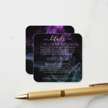 Custom Teal Purple Coloured Smoke Details