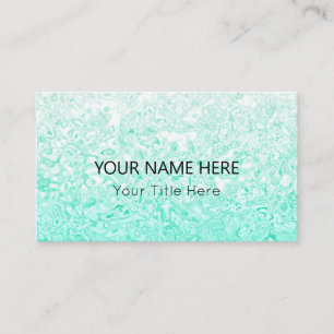 Custom Teal Texture Business Card