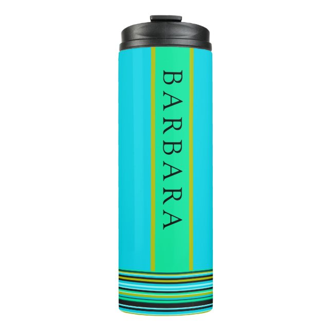 Custom Teal Thermal Tumbler (Front)