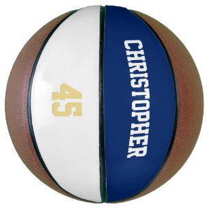 Custom Team Club Player Name Number Monogrammed Basketball