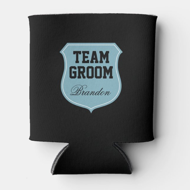 Custom Team Groom can coolers for wedding party (Front)