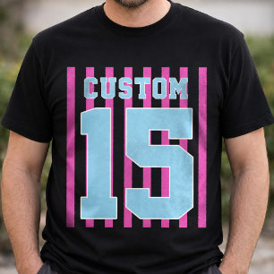 Custom team Name and Number Jersey Sports T-Shirt