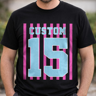 Custom team Name and Number Jersey Sports T-Shirt
