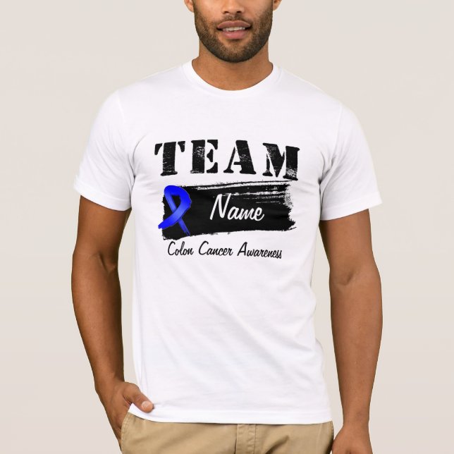 Custom Team Name - Colon Cancer T-Shirt (Front)