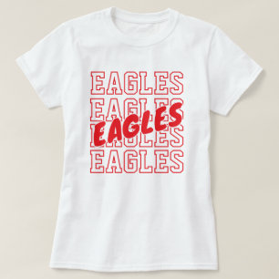 Custom Team Name On Repeat - School Spirit T-Shirt