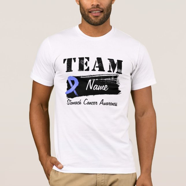 Custom Team Name - Stomach Cancer T-Shirt (Front)