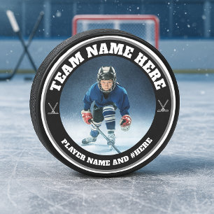 Custom Team Photo Hockey Puck