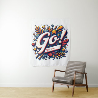 Custom Team Pride Mascot Tapestry