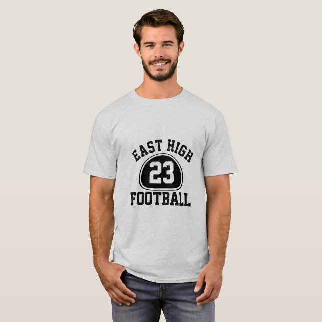 Custom Team Pride Team Name and Number/Class Year T-Shirt (Front Full)