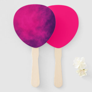 Custom Teardrop Paddle Fan – Neon Pink & Purple