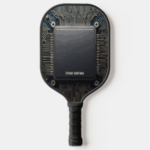 Custom Tech Circuit Board CPU Motherboard Design Pickleball Paddle