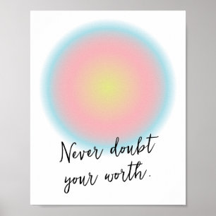 Custom Teen Girl Positive Inspirational Quote Poster