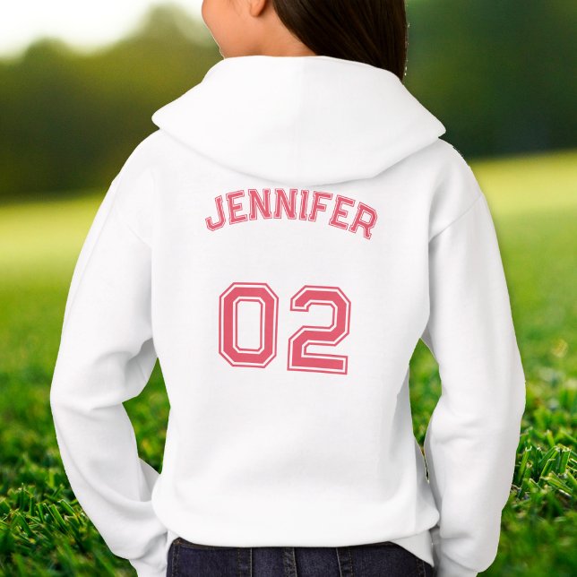 Custom Teen Toddler Kids Girl Name Jersey Number (Custom Teen Toddler Kids Girl Name Jersey Number Hoodie)