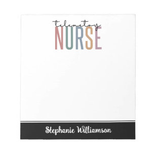 Custom Telemetry nurse Telemetry Nursing Gifts Notepad