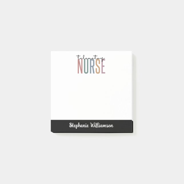 Custom Telemetry nurse Telemetry Nursing Gifts Post-it Notes (Front)