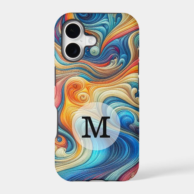 Custom Template Abstract Wavy Art (Back)