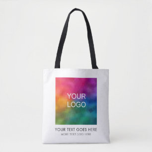 Custom Template Add Company Logo Text Here Tote Bag