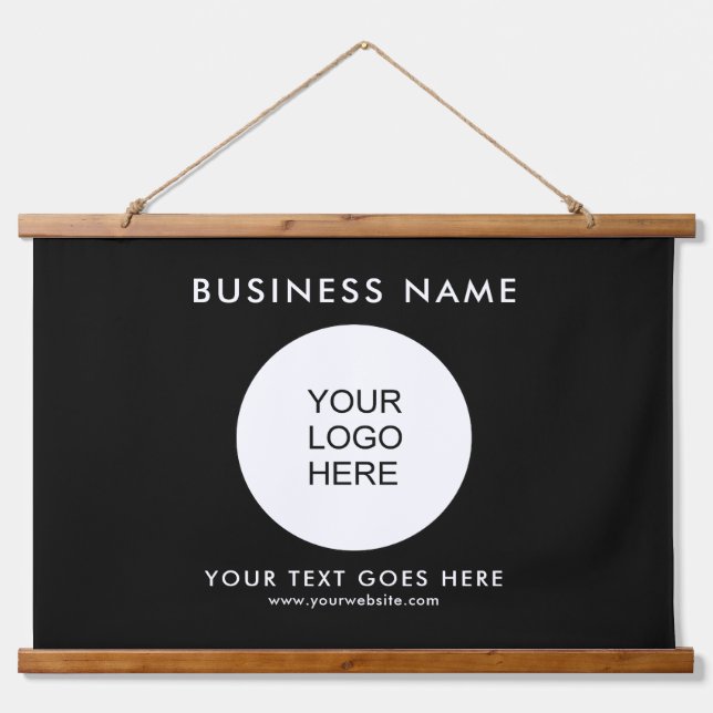 Custom Template Add Your Business Logo Text Here Hanging Tapestry (Front)