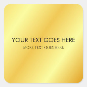 Custom Template Add Your Text Name Monogram Square Sticker
