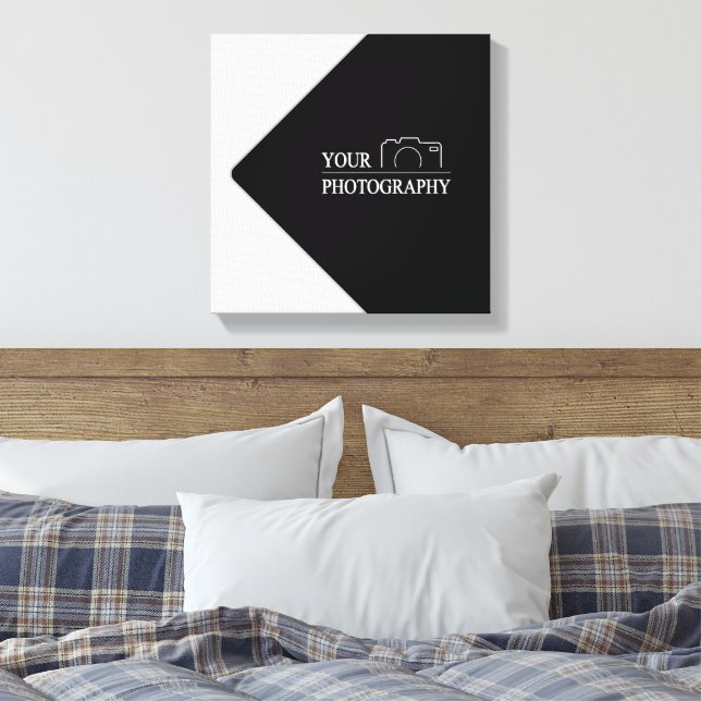Custom Template Business Company Create Your Own Canvas Print (Insitu(Bedroom))