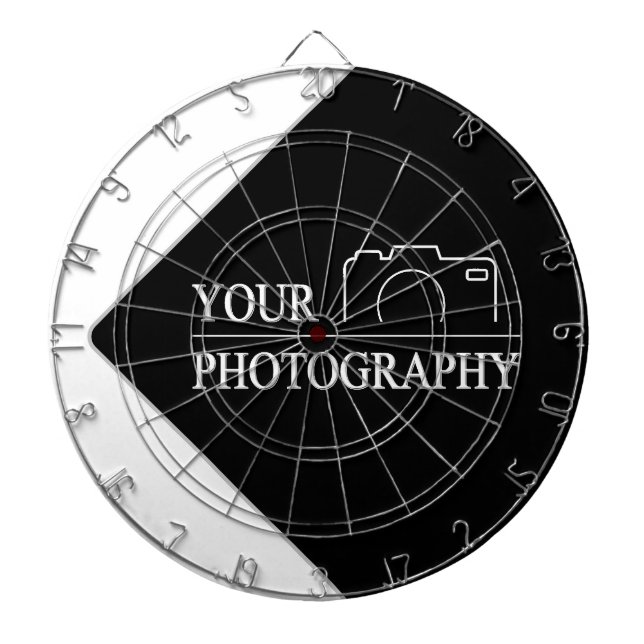 Custom Template Business Company Create Your Own Dartboard (Front)