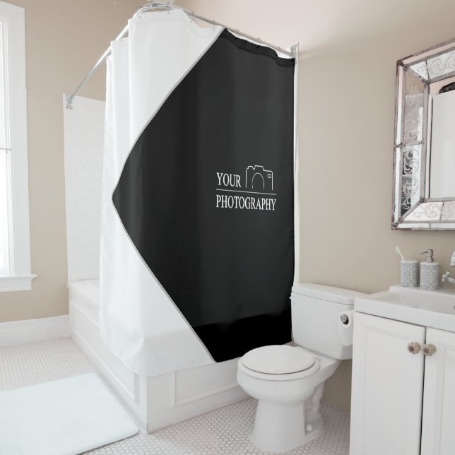 Custom Template Business Company Create Your Own Shower Curtain (In Situ)