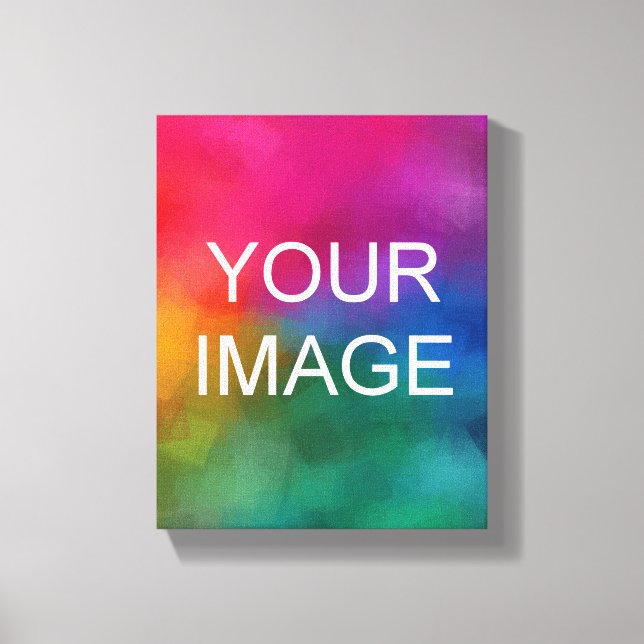 Custom Template Photo Picture Image Logo Vertical Canvas Print (Front)