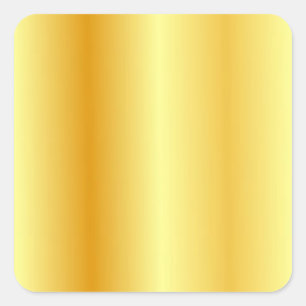 Custom Template Trendy Elegant Modern Gold Look Square Sticker
