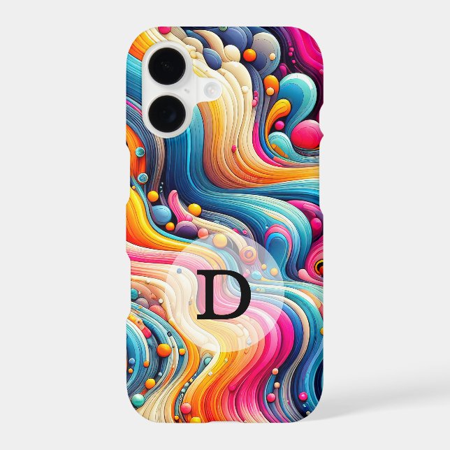 Custom Template Vibrant Wavy Design (Back)