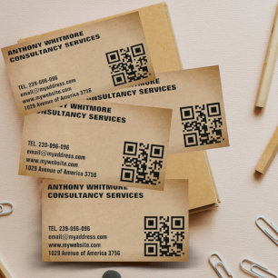 Custom temple QR code choose background  Business Card