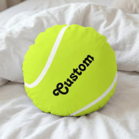 Custom Tennis Ball Player or Team Name Pillow