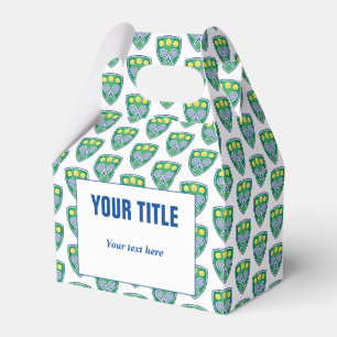 Custom tennis Birthday party favor box with logo