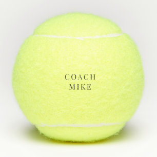 Custom Tennis Coach Name Tennis Balls