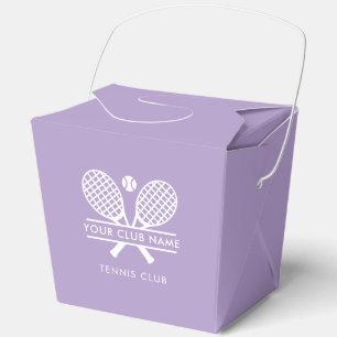 Custom Tennis Country Club Name Favour Box
